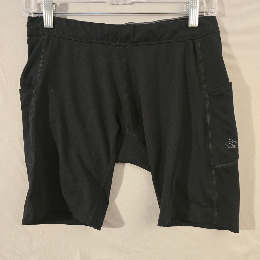 Rabbit Pocket Tightz Size Medium Mens Black Compression Running Shorts RM203